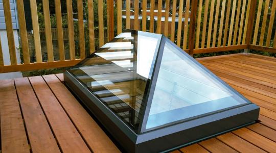 Lantern Rooflight On A Wooden Roof