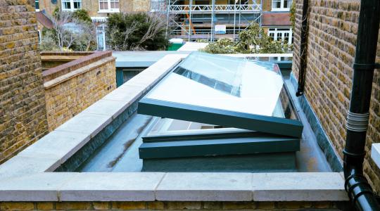 Manually Opening Rooflight Allowing Natural Ventilation In