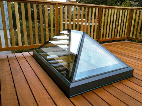 Lantern Rooflight On A Wooden Roof