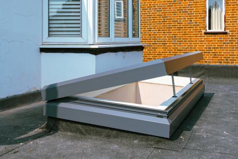 Rectangular Manually Opening Rooflight In Sunlight